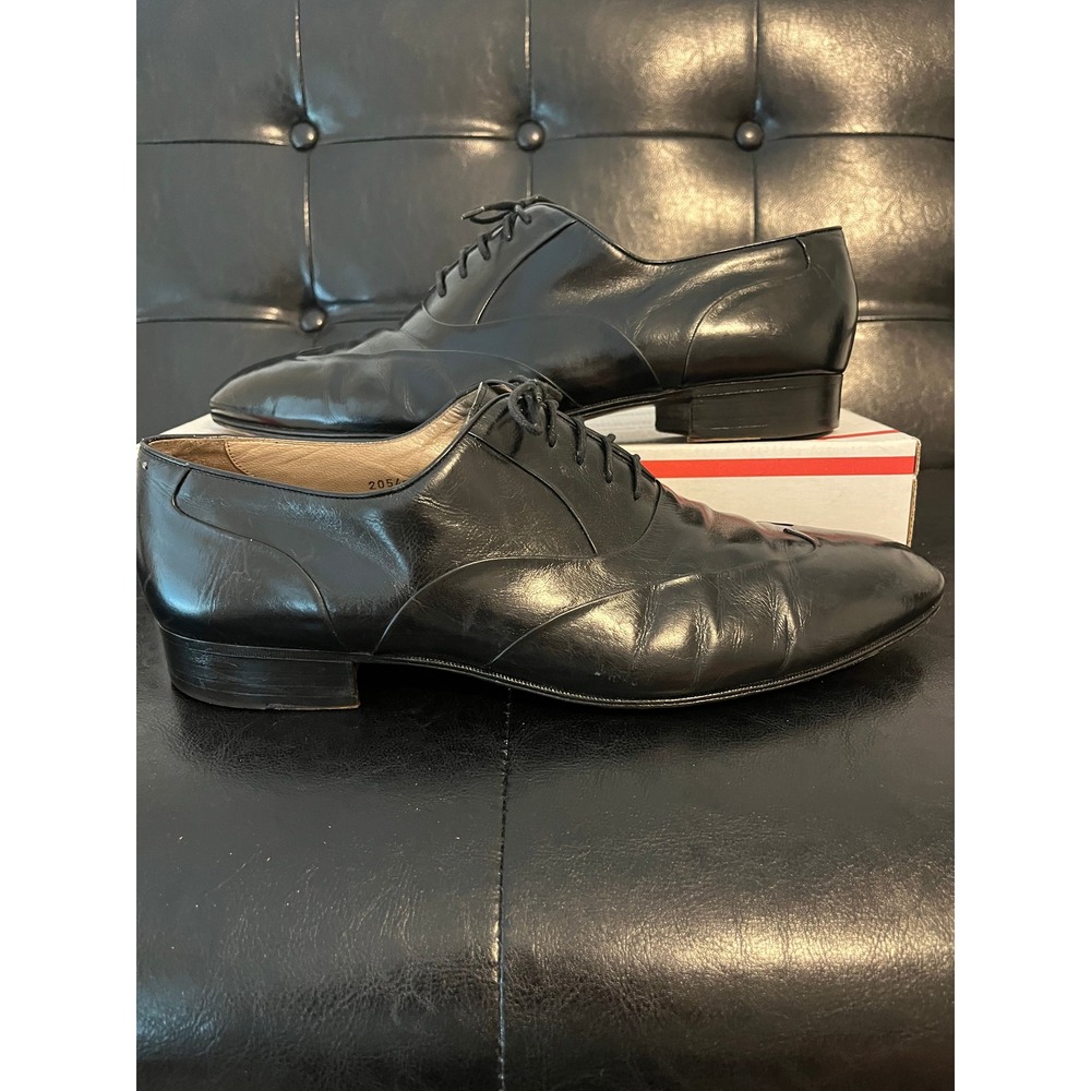 Sandro Moscoloni  Black Leather Oxford Dress Shoes